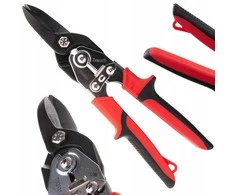 Tvardy Žirklės metalo lakštui pjauti tiesios 250mm CrV (6/48)