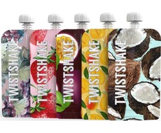 Twistshake daugkartiniai maišeliai maisteliui 5 vnt., 220ml, 78617