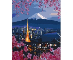 Twoje Hobby Jūsų pomėgis Tapyba pagal numerius BRUSHME, 40x50 cm, kelionės po Japoniją, 1 vnt.