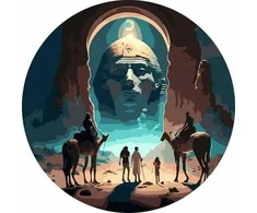 Twoje Hobby Paveikslas skaičiais apvalus - Egipto sfinksas 40 cm