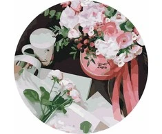 Twoje Hobby Paveikslas skaičiais apvalus - Labas rytas 40cm
