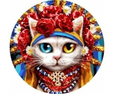 Twoje Hobby Tapyba skaičiais apvali - Kačiukas iš Ukrainos 40