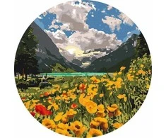 Twoje Hobby Tapyba skaičiais apvali - Majestic Alps