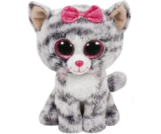 TY Beanie Boos Pliušinis žaislas - pilkas kačiukas, 15.5 cm