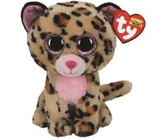 JŪS INC. TY BEANIE BOOS LIVVIE ruda/rožinė leopardas 24cm 36490 TY