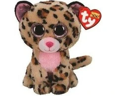 TY TY BEANie BOS LiVVIE- rožinis leopardas 15cm 36367