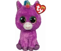 TY *Pliušinis Beanie Boos, 15 cm, ROZETĖ, vienaragis