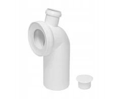 Unitazo alkūnė Tycner 767 110/45/50, Ø 110 mm, balta