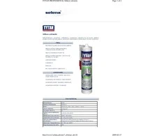 Tytan Titano SILIKONAS STIKLUI IR AKVARIUMUI 280 ml Juodas