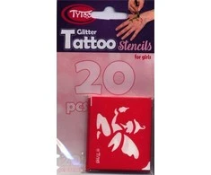 „TyToo“ TYTOO PRINCESS TATUiruotės šablonų rinkinys, 21 Vnt.