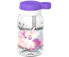 U-grow buteliukas su šiaudeliu CAMPUS 450 ml Vienaragis Švytintis 107480065411