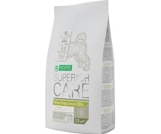 Nature's Protection Superior Care Baltas Dogs begrūdis su balta žuvimi Junior Small and Mini Breeds 10 kg, mažų ir labai mažų veislių balto kailio jaunų šunų sausas begrūdis pašaras su balta žuvimi