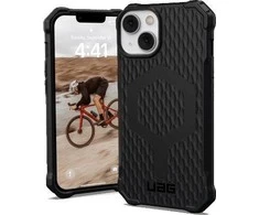 UAG Urban Armor Gear dėklas ESSENTIAL ARMOR suderinamas su MagSafe, skirtas IPHONE 14 Plus juodas