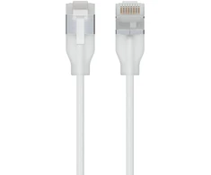 Ubiquiti UACC-Cable-Patch-EL-C6A-2M-W Tinklo kabelis, permatomas, baltas, Cat6a