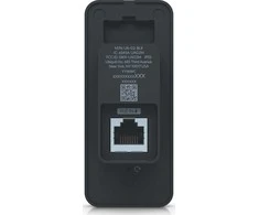 „Ubiquiti Compact“ – antros kartos NFC kortelių skaitytuvas ir išėjimo prašymo įrenginys, palaikantis durų atrakinimą ranka pamojuojant.