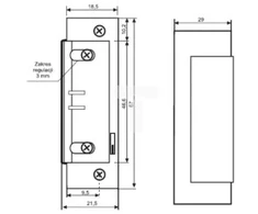 Łucznik NC simetrinė elektrinė priekaba su 1420RFT -12AC / DC jungikliu