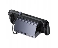Doko stotelė Ugreen CM800 6w1, do konsol przenośnych Steam Deck / Asus ROG Ally, USB-C do HDMI 4K 120Hz, 2x USB, USB-C, RJ45 (pilka)