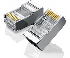 Ugreen Metalowa wtyczka RJ45 UGREEN Ethernet, 8P/8C, Cat.6, UTP (10vnt.)