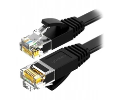 Ugreen NW102 Plokščias tinklo kabelis RJ45, Cat.6, UTP, juodas, 20 m (50181)