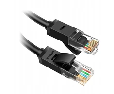 Ugreen NW102 Okrągły kabelis sieciowy RJ45, Cat.6, UTP, juoda, 30 m (20168)