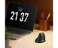 Ugreen pelė vertikali MU008S mini BT+2.4G (juoda) (85310)