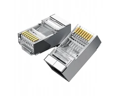 Ugreen Kištukas RJ45 (8P8C) CAT6/6a STP ekranuotas daugiavieliam ir monolitiniam kabeliui (100 vnt)