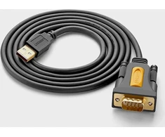 Ugreen USB-A – RS-232 USB laidas, 1 m juodas (20210B)