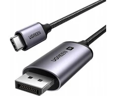 Ugreen USB-C – DisplayPort USB laidas, 1 m juodas (6941876221578)