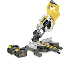 DEWALT FLEXVOLT MITER SAW 54V / 18V 216mm 2 x 6.0Ah LI-ION DCS777T2