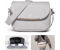Krepšys Fotograficzna Futerał Ulanzi Crossbody Sling Na Aparat Kamerę Telefonas / F01 / Kremas