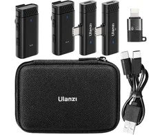 Belaidis Mikrofonas - Ulanzi HM2301 2 Siųstuvai 2 Imtuvai USB-C