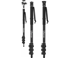 Stovas - Ulanzi TT35 anglies pluošto fotoaparato stovas 49-130 cm 360° panoraminis galvutė