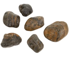 Ultimate Products Poliruoti „Tiger Pebble“ akmenukai 30–50 mm akvariumo terariumui, 10 kg/pak.