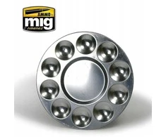 AMMO by MIG Jimenez AMMO MIG aliuminio dažų paletė, 10 šulinių – atspari chemijai (8009)