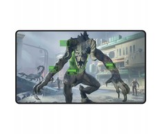 Ultra Pro: Magic the Gathering – Fallout – Juodas siuvinėtas žaidimų kilimėlis – V.A.T.S.