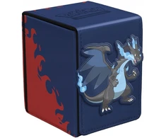 Ultra Pro UP - Mega Charizard X Alcove Flip Deck Box for the Pokémon