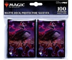 „Ultra-Pro“: „Magic the Gathering“ – „Outlaws of Thunder Junction“ – matinės kortų kaladės apsauginės rankovės – Olivia, „Opulent Outlaw“ (100 vnt.)