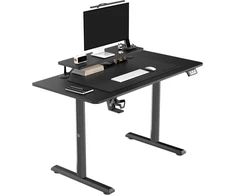 Elektra reguliuojamas kompiuterio stalas Ultradesk Highlander, 120x60 cm, juodas
