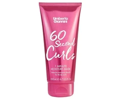 Umberto Giannini 60 Second Curls Hair Treatment Kreminis Mask Hydrating &amp; Frizz Control, 200 ml