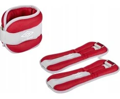 Umbro - kulkšnies ir riešo svarmenys 2x1 kg (raudona)