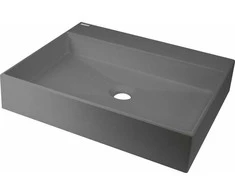 Granitinis praustuvas Deante Correo 50x40 cm, CQR_TU5S, Antracitas metalas
