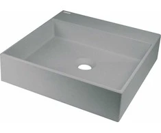 Granitinis praustuvas Deante Correo 40x40 cm, CQR_SU4S, Metallic pilkas