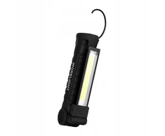 UN COB LED žibintuvėlis 3W + 1W baterija 0472
