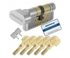 tedee – Europinis modulinis cilindras GERDA EXXO SMART 31-62 mm / 31-62 mm, sidabrinis