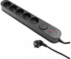 UN JT maitinimo juosta SURGE PROTECTOR pratęsimo kabelis AL3 5 SOCET 3M Juodas