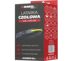 UN LED priekinio žibinto baterija COB + XPE + jutiklis