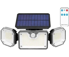 UN Prožektorius LED 226 SMD saulės energijos + PIR 9619