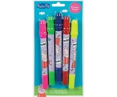 Undercover Podangos žymeklis ir antspaudų rinkinys 2in1, 5 vnt. Kiaulė