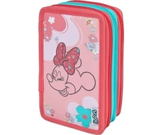 Undercover Slaptas pieštukų dėklas Trivietis pieštukų dėklas su priedais, Minnie Mouse