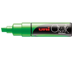 UNI-BALL Kreidos žymeklis Uni Chalk PWE-8K metalik žalias -